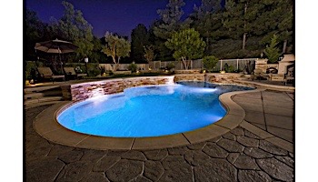 J&J Electronics ColorSplash XG Series Color LED Pool Light | 120V 300' Cord | LPL-F2C-120-300-P