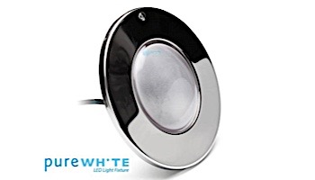 J&J Electronics PureWhite LED Pool Light SwimQuip Series | 120V Equivalent to 500W+ 200' Cord | LPL-F5W-120-200-PSQ