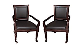 Hathaway Bridgeport Poker Game Chairs | Pair | Walnut Finish  | NG2348WC