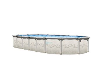 Magnus Hybrid 15' x 30' Oval 54" Aluminum Above Ground Pool Sub-Assembly | Includes Wide-Mouth Skimmer  | PMAGDOR-YE153054RSRSRSB11-WA