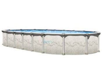 Magnus Hybrid 15' x 30' Oval 54" Aluminum Above Ground Pool Sub-Assembly | Includes Wide-Mouth Skimmer  | PMAGDOR-YE153054RSRSRSB11-WA