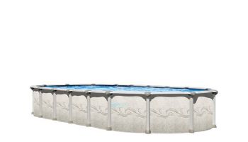 Magnus Hybrid 18' x 33' Oval 54" Aluminum Above Ground Pool Sub-Assembly | Includes Wide-Mouth Skimmer  | PMAGDOR-YE183354RSRSRSB11-WA