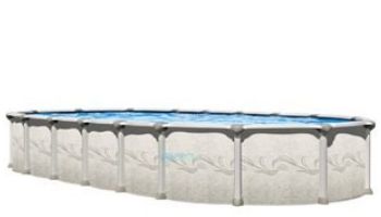 Magnus Hybrid 18' x 33' Oval 54" Aluminum Above Ground Pool Sub-Assembly | Includes Wide-Mouth Skimmer  | PMAGDOR-YE183354RSRSRSB11-WA