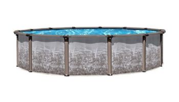 Regency LX 12' Round Resin Hybrid Above Ground Pool Sub-Assembly with Skimmer | 54" Wall | PREGLXNEW-1254RSRRRRF41-WS