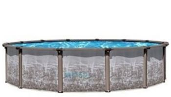 Regency LX 15' Round Resin Hybrid Above Ground Pool Sub-Assembly with Skimmer | 54" Wall | PREGLXNEW-1554RSRRRRF41-WS