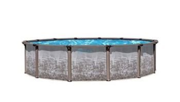 Regency LX 24' Round Resin Hybrid Above Ground Pool Sub-Assembly with Skimmer | 54" Wall | PREGLXNEW-2454RSRRRRF41-WS