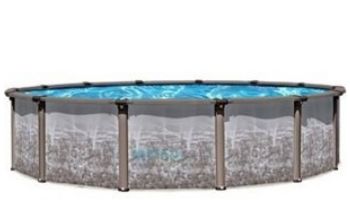Regency LX 24' Round Resin Hybrid Above Ground Pool Sub-Assembly with Skimmer | 54" Wall | PREGLXNEW-2454RSRRRRF41-WS