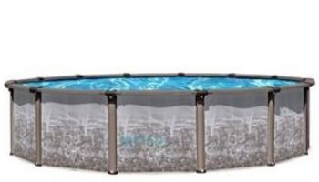 Regency LX 24' Round Resin Hybrid Above Ground Pool Sub-Assembly with Skimmer | 54" Wall | PREGLXNEW-2454RSRRRRF41-WS