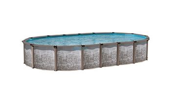 Regency LX 15' x 30' Oval Resin Hybrid Above Ground Pool Sub-Assembly with Skimmer | 54" Wall | PREGLXNEW-YE153054RSRRRRF41-WS