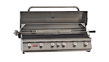 Bull Barbecue Diablo 6-Burner Stainless Steel 46" Built-In Natural Gas Grill with Lights | 62649
