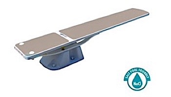 SR Smith Salt Pool Jump System With TrueTread Board Complete | 6' White with Blue Top Tread | 68-207-5762B