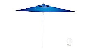 Ledge Lounger In-Pool Umbrella | 9' Octagon 2" White Pole | Linen Fabric Color | LLUS-9OPP-W-STD-4633