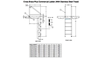 SR Smith 5-Step Standard Cross Brace Plus Commercial Ladder With Stainless Steel Treads | 23" with .065 Tickness | 10118