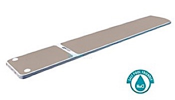 SR Smith TrueTread Series Diving Board | 8' White with Blue Top Tread | 66-209-578S2B