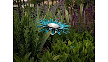 Desert Steel Daisy Solar Garden Light | Teal | 409-305