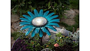 Desert Steel Daisy Solar Garden Light | Teal | 409-305