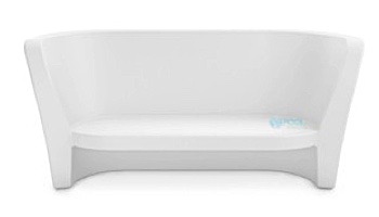 Ledge Lounger Affinity Collection Outdoor Loveseat | White | LL-AF-LS-W