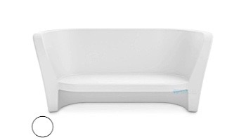 Ledge Lounger Affinity Collection Outdoor Loveseat | White | LL-AF-LS-W