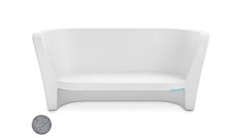 Ledge Lounger Affinity Collection Outdoor Loveseat | Granite Gray | LL-AF-LS-GG