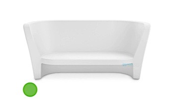 Ledge Lounger Affinity Collection Outdoor Loveseat | Lime Green | LL-AF-LS-LG