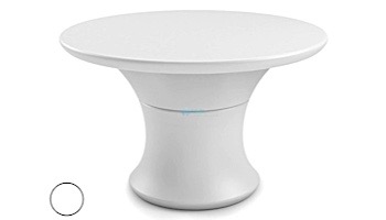 Ledge Lounger Affinity Collection 48" Round Outdoor Dining Table | White | LL-AF-DT-48RD-W