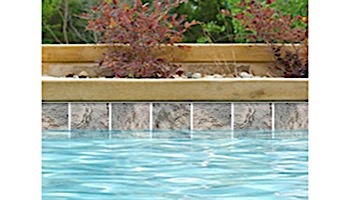 National Pool Tile Ridgeline 6x6 Series | Silver | RLN-SILVER