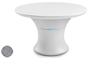 Ledge Lounger Affinity Collection 48" Round Outdoor Dining Table | White | LL-AF-DT-48RD-W