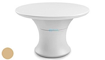 Ledge Lounger Affinity Collection 48" Round Outdoor Dining Table | White | LL-AF-DT-48RD-W