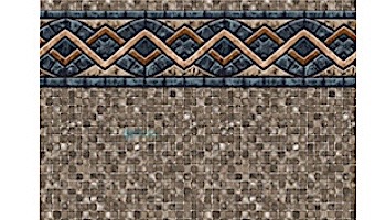 12' Round Stone Mosaic 54" Uni-Beaded Liner | Heavy Gauge | LI1254SMU25