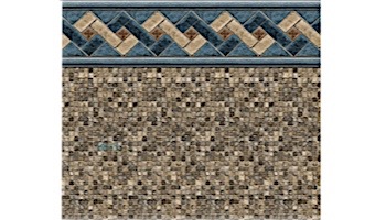 18' Round Tan Mosaic 52" EZ-Bead Liner | Standard Gauge | LA5RB1800TM2TMX