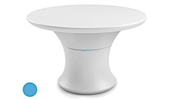 Ledge Lounger Affinity Collection 60" Round Outdoor Dining Table | Light Blue | LL-AF-DT-60RD-LB