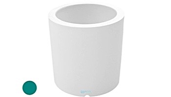 Ledge Lounger Affinity Collection Outdoor Round Planter | Small 23" W x 24" H | Teal | LL-AF-P-24RD-TL