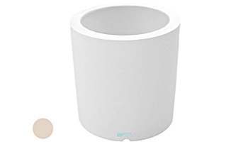 Ledge Lounger Affinity Collection Outdoor Round Planter | Medium 29" W x 30" H | Cloud | LL-AF-P-30RD-CL