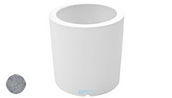 Ledge Lounger Affinity Collection Outdoor Round Planter | Small 23" W x 24" H | Granite Gray | LL-AF-P-24RD-GG