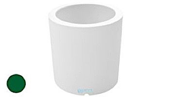 Ledge Lounger Affinity Collection Outdoor Round Planter | Small 23" W x 24" H | White | LL-AF-P-24RD-W