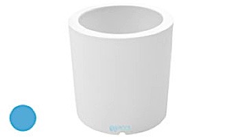 Ledge Lounger Affinity Collection Outdoor Round Planter | Small 23" W x 24" H | White | LL-AF-P-24RD-W