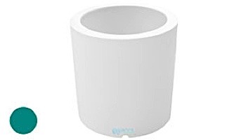 Ledge Lounger Affinity Collection Outdoor Round Planter | Small 23" W x 24" H | Granite Gray | LL-AF-P-24RD-GG