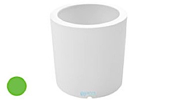 Ledge Lounger Affinity Collection Outdoor Round Planter | Small 23" W x 24" H | White | LL-AF-P-24RD-W