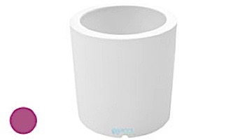 Ledge Lounger Affinity Collection Outdoor Round Planter | Small 23" W x 24" H | White | LL-AF-P-24RD-W