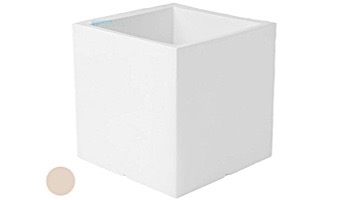 Ledge Lounger Affinity Collection Outdoor Square Planter | Small 23" W x 24" H | Cloud | LL-AF-P-24SQ-CL