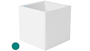 Ledge Lounger Affinity Collection Outdoor Square Planter | Small 23" W x 24" H | Teal | LL-AF-P-24SQ-TL