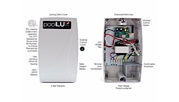 SR Smith PoolLUX Power Transformer Lighting Control System | 60 Watt 120V | Includes 2 Kelo Pool Lights | 2KE-PLX-PW60
