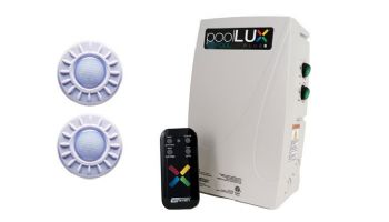 SR Smith PoolLUX Plus Lighting Control System | 60 Watt 120V Transformer | Includes 2 Kelo Pool Lights | 2KE-PLX-PL60