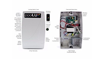 SR Smith PoolLUX Plus Lighting Control System | 60 Watt 120V Transformer | Includes 3 Kelo Pool Lights | 3KE-PLX-PL60