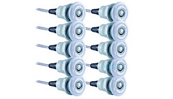 SR Smith Treo Micro Color RGB LED Underwater Pool Light | 2W 12V 80' Cord | 10 Light Bulk Pack | FLED-TM-C-PK10