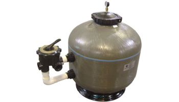 Waterco 30" HRV Fiberglass Side Mount Sand Filter | 2" Connections & 2" Multiport Valve 2290590 | 22207308A