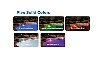 J&J Electronics ColorSplash VU Nicheless RGB Series LED Pool and Spa Light Fixture | 8W 12V 30' Cord | LPL-R1C-12-30