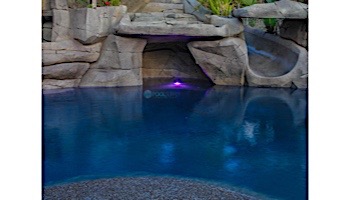 J&J Electronics ColorSplash VU Nicheless RGB Series LED Pool and Spa Light Fixture | 8W 12V 50' Cord | LPL-R1C-12-50