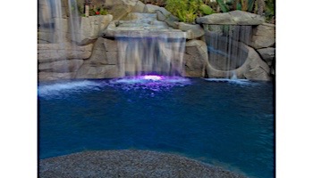 J&J Electronics ColorSplash VU Nicheless RGB-W Series LED Pool and Spa Light Fixture | 8W 12V 30' Cord | LPL-R1CW-12-30 25008