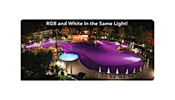 J&J Electronics ColorSplash VU Nicheless RGB-W Series LED Pool and Spa Light Fixture | 8W 12V 50' Cord | LPL-R1CW-12-50 25009